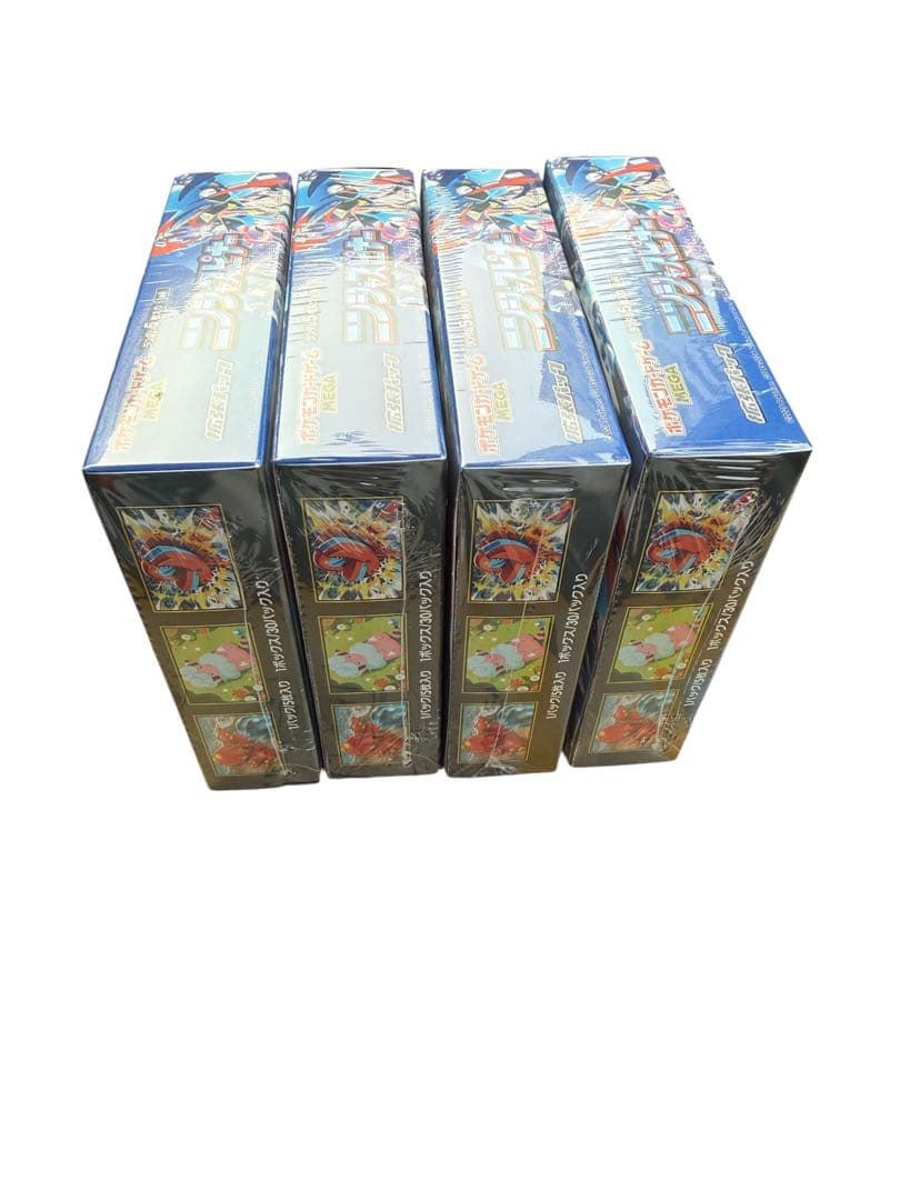 新品未開封、シュリンク付きポケモンカードゲーム ニンジャスピナー4box