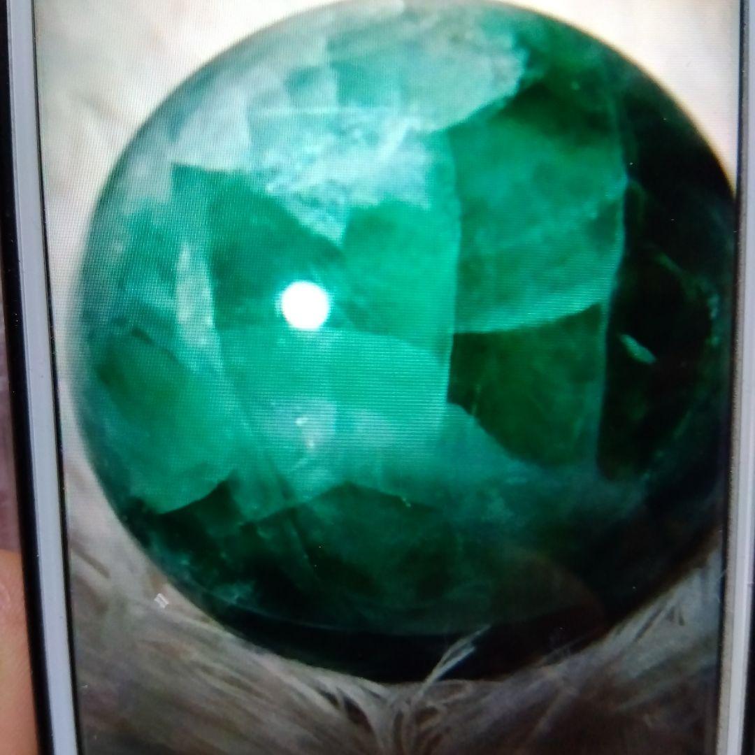 【ガーデナー】 　水晶　ホワイトクォーツ　&フローライトスフィア