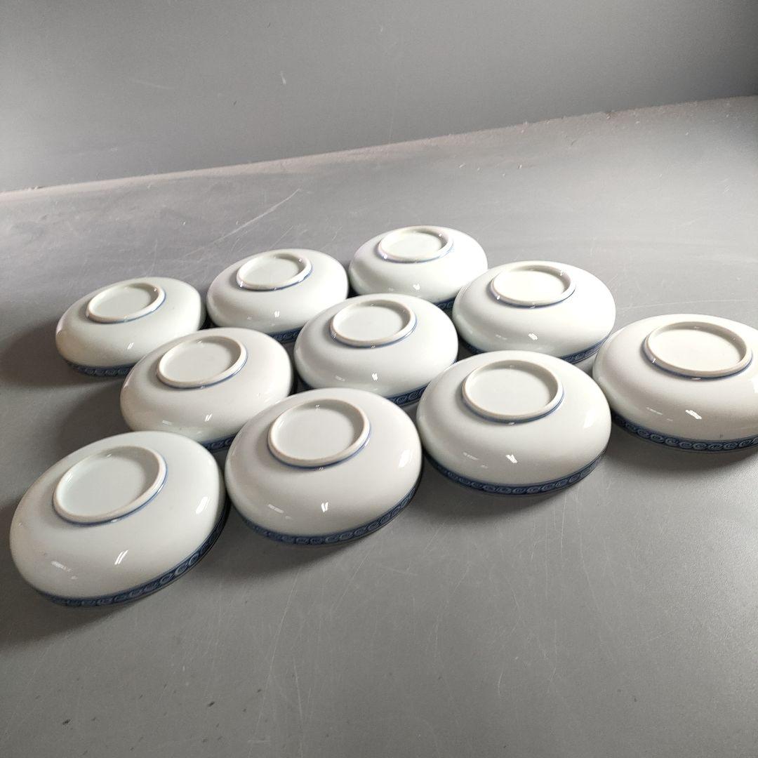 635-2/加賀焼/深皿/小鉢/花草図/10客