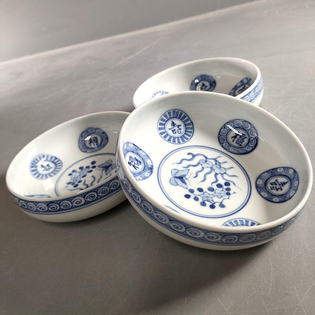 635-2/加賀焼/深皿/小鉢/花草図/10客