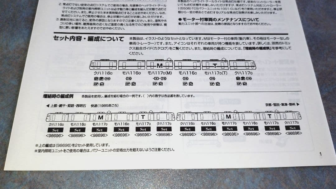 TOMIX 国鉄117系近郊形電車(新快速) 6両セット【初回ロット・美品】