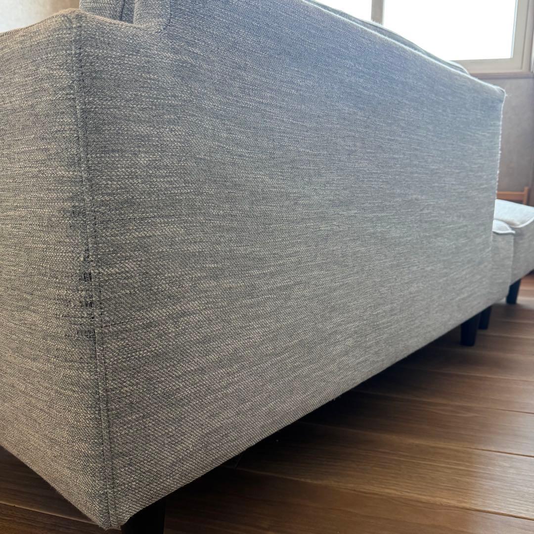 【送料込み・匿名発送】ニトリ　カウチソファ グレー