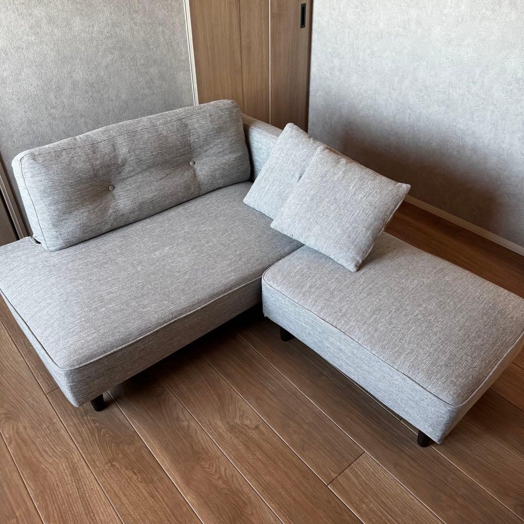 【送料込み・匿名発送】ニトリ　カウチソファ グレー