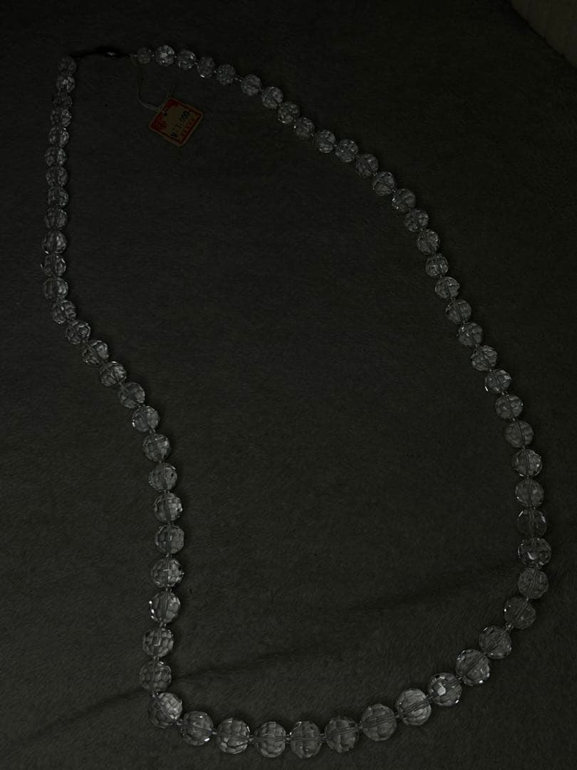 天然水晶 カットネックレス クリアクォーツ 透明 上品アクセサリー