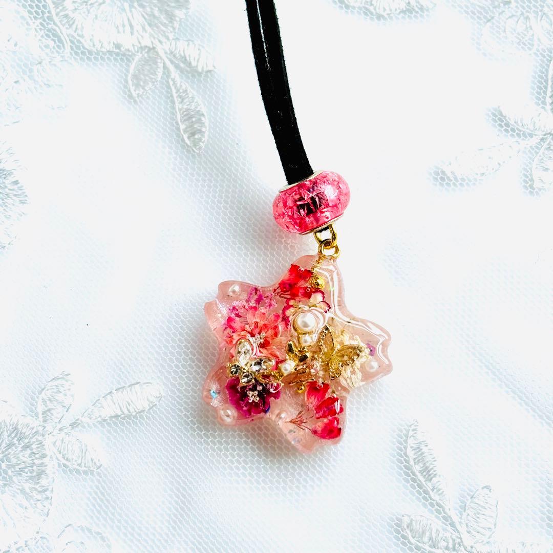 No.2092★ハンドメイド★SALE♡フラワーレジンネックレス