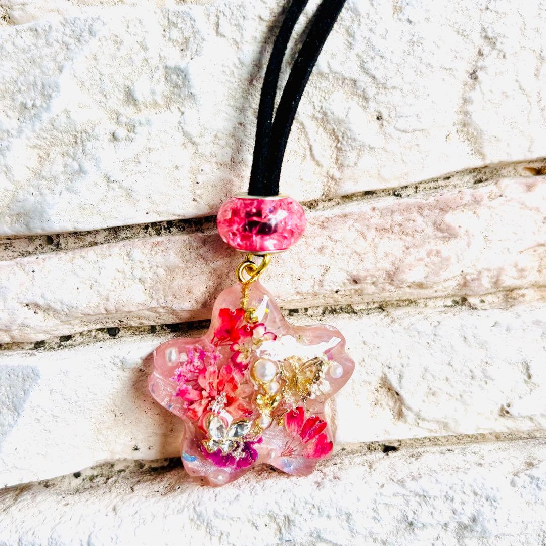 No.2092★ハンドメイド★SALE♡フラワーレジンネックレス