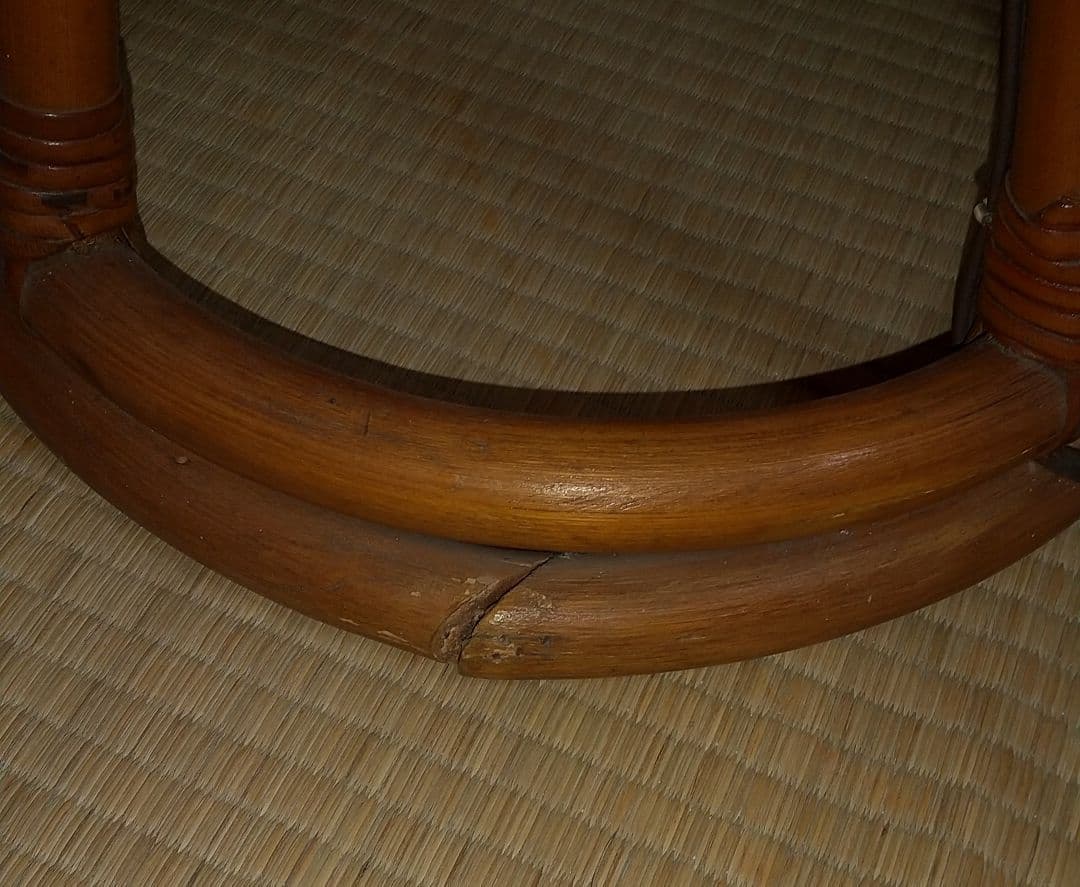 ラタン シェードランプ