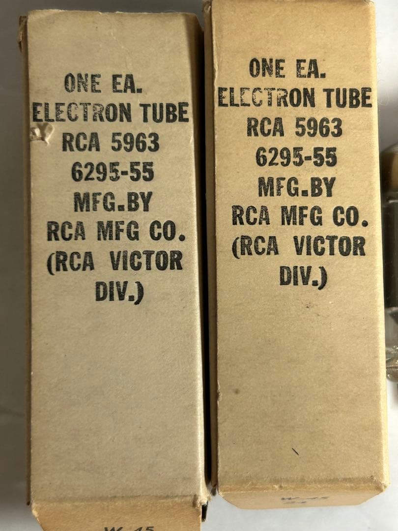 真空管 RCA 5693 ２本セット12AU7互換 ブラックプレート長寿命