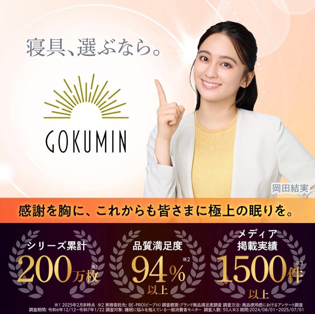 GOKUMIN 掛け布団 シングル ブラック 洗える 【 羽毛布団より暖かい 】