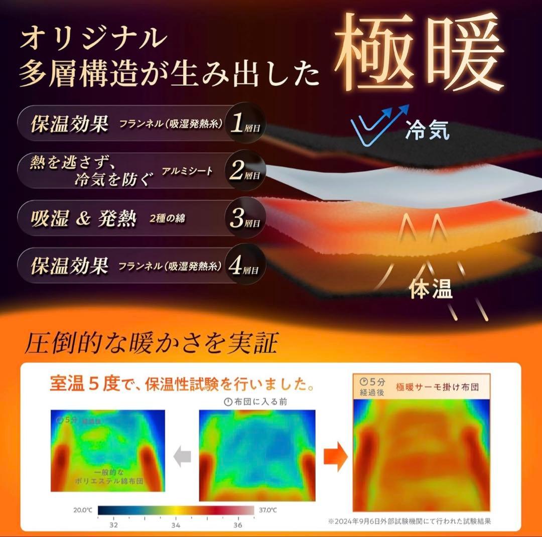 GOKUMIN 掛け布団 シングル ブラック 洗える 【 羽毛布団より暖かい 】