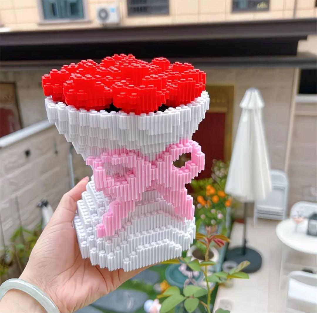 赤いバラの花束 インテリア