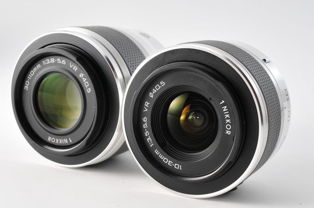 Nikon ニコン 1 J2 (シャッター1543)+ダブルレンズ #1357