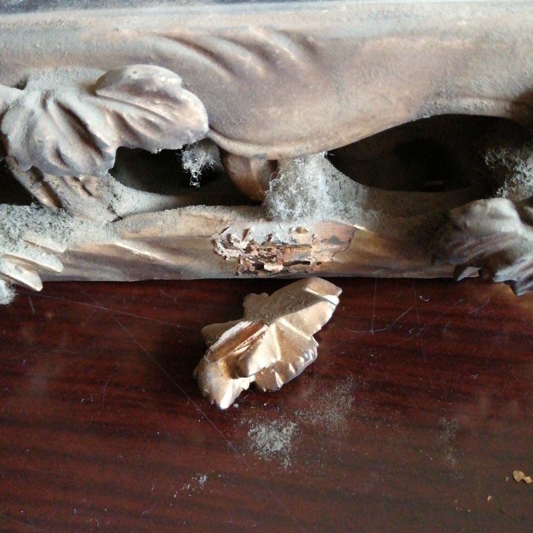 木製仏具　金色天女装飾　20cm　江戸後期～昭和初期