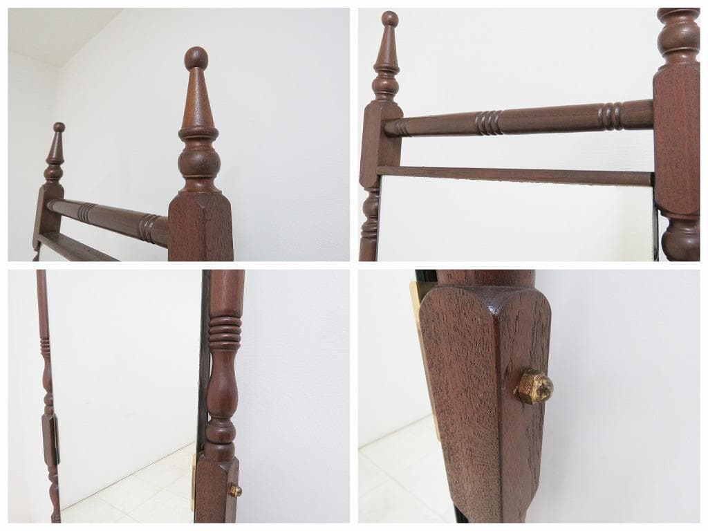 ショコラティエ様 ヴィンテージ クラシック スタンドミラー レトロ 姿見 鏡