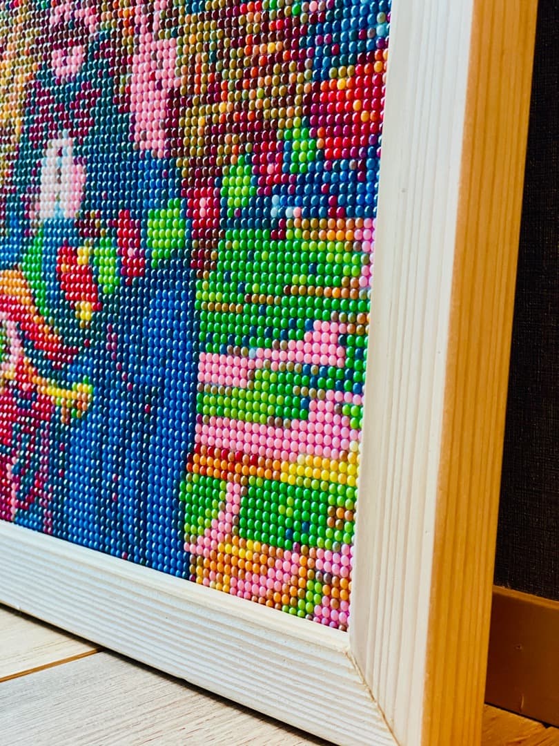 5Dダイヤモンドカットされた輝くビーズアート　ファンキー完成品　現品限り