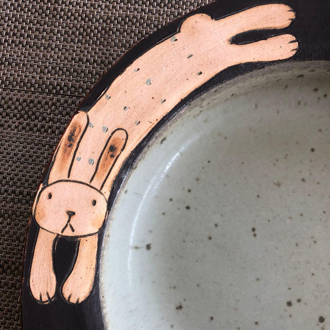 笠間焼　長田恵　リム皿