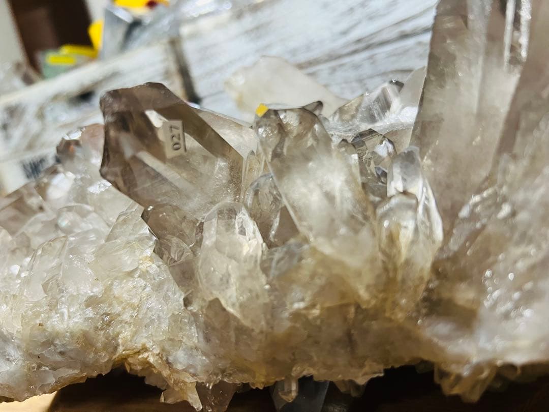 【美品】特大 ブラジル産 スモーキークォーツ クラスター 煙水晶 6.5kg