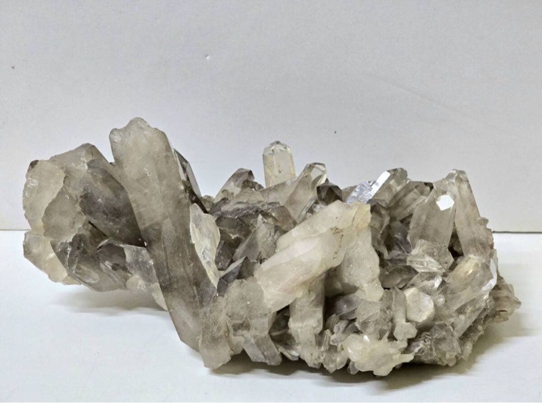 【美品】特大 ブラジル産 スモーキークォーツ クラスター 煙水晶 6.5kg