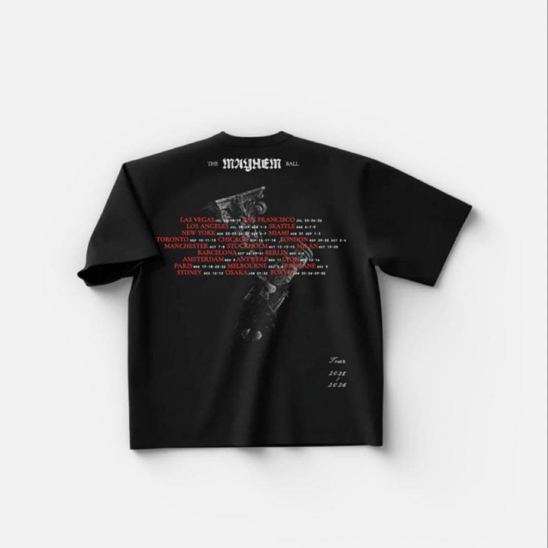 レディ・ガガ ENGLISH DATE BACK SS TEE 8番　Mサイズ