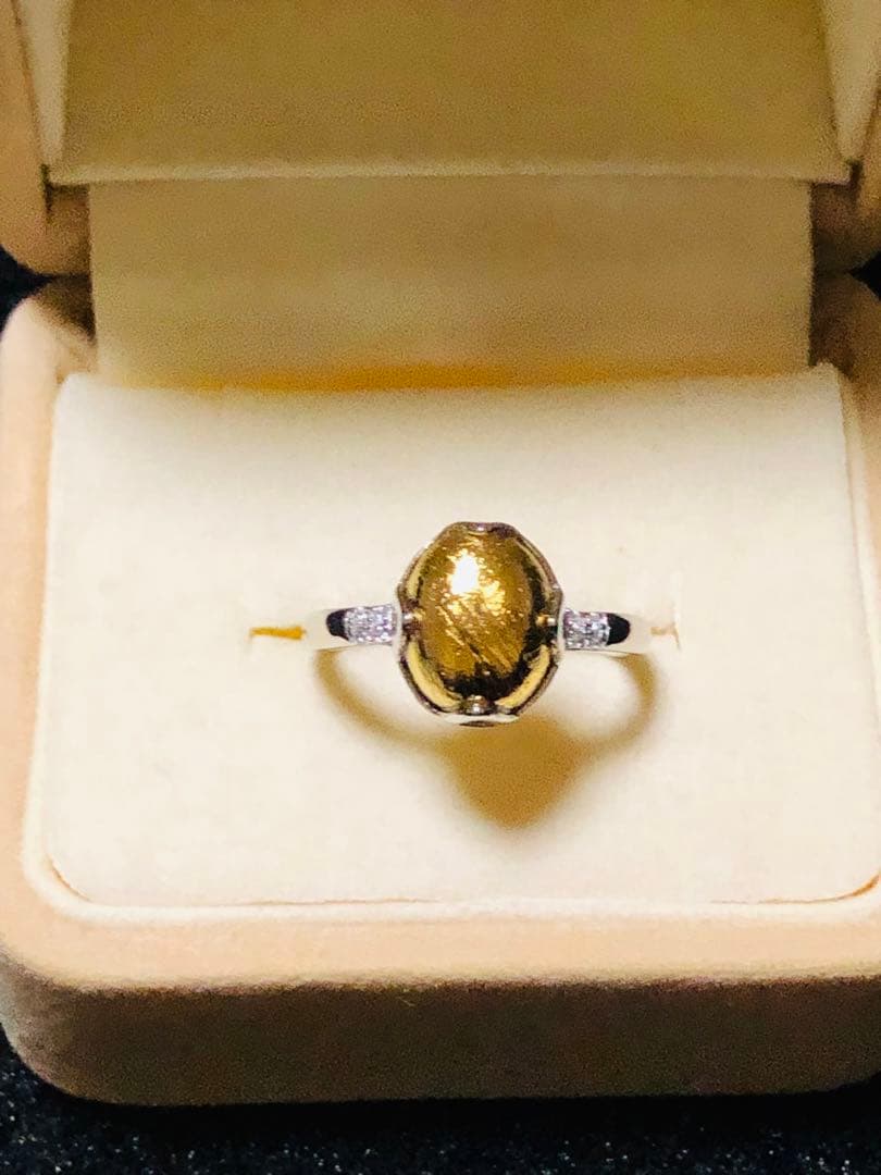 【特価】大粒 メテオライト隕石✴︎໒꒱宇宙໒꒱✴︎フリーサイズリング★彡1点品