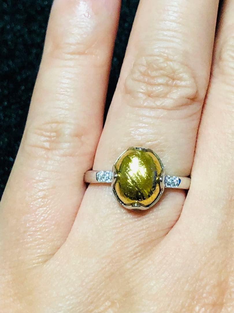 【特価】大粒 メテオライト隕石✴︎໒꒱宇宙໒꒱✴︎フリーサイズリング★彡1点品