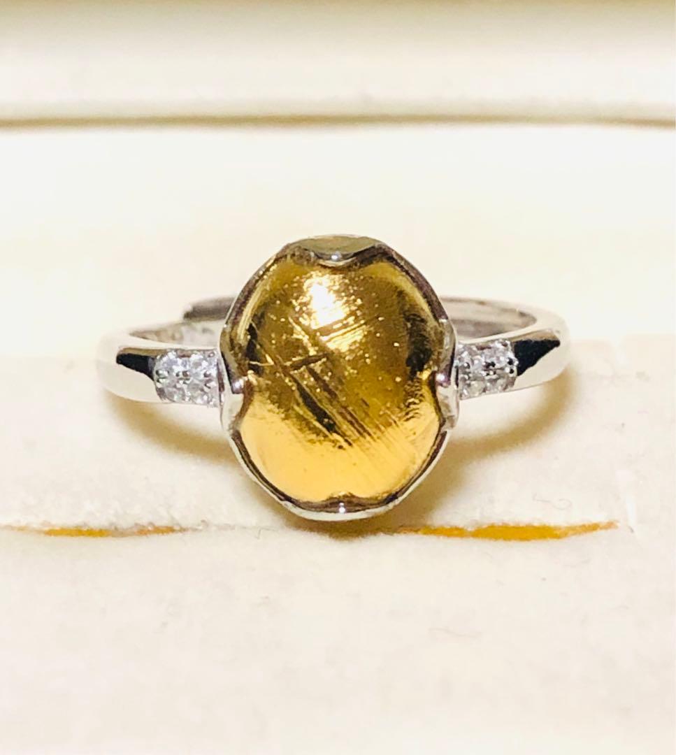 【特価】大粒 メテオライト隕石✴︎໒꒱宇宙໒꒱✴︎フリーサイズリング★彡1点品