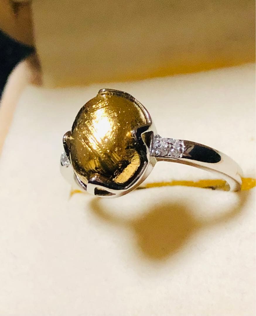 【特価】大粒 メテオライト隕石✴︎໒꒱宇宙໒꒱✴︎フリーサイズリング★彡1点品