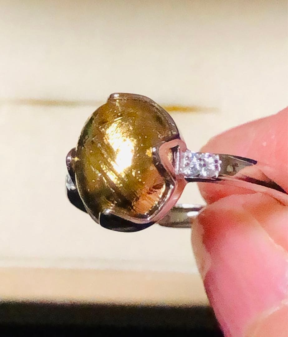 【特価】大粒 メテオライト隕石✴︎໒꒱宇宙໒꒱✴︎フリーサイズリング★彡1点品