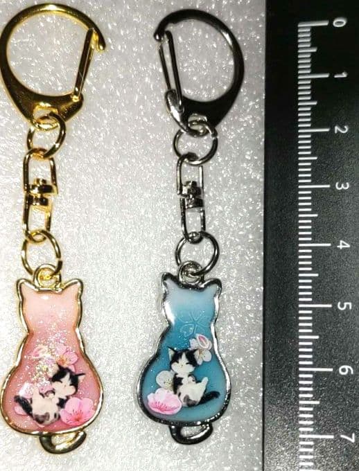 べる様✿猫ちゃん✿ペアキーホルダー