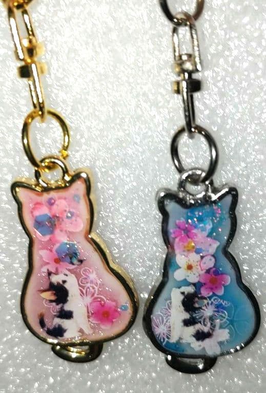 べる様✿猫ちゃん✿ペアキーホルダー