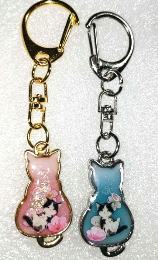 べる様✿猫ちゃん✿ペアキーホルダー