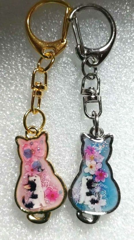 べる様✿猫ちゃん✿ペアキーホルダー