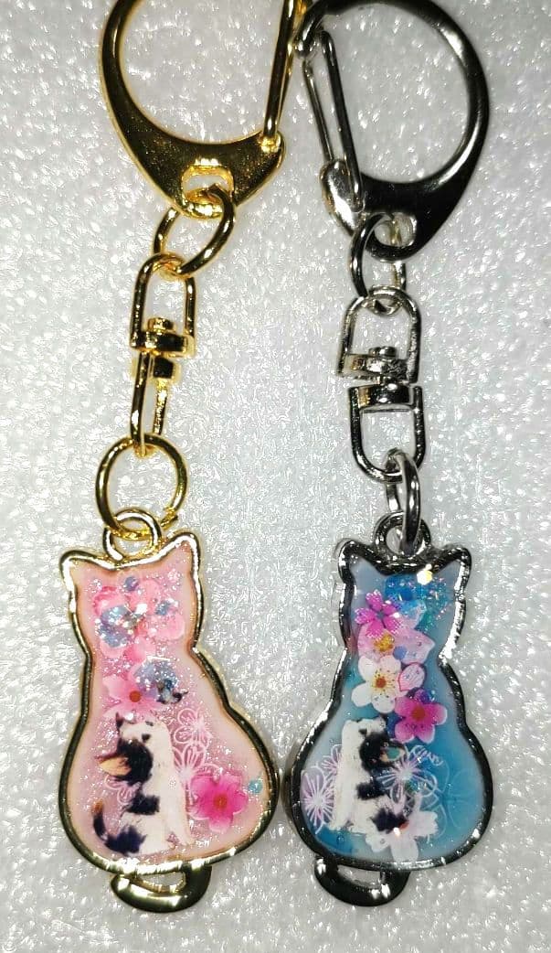 べる様✿猫ちゃん✿ペアキーホルダー