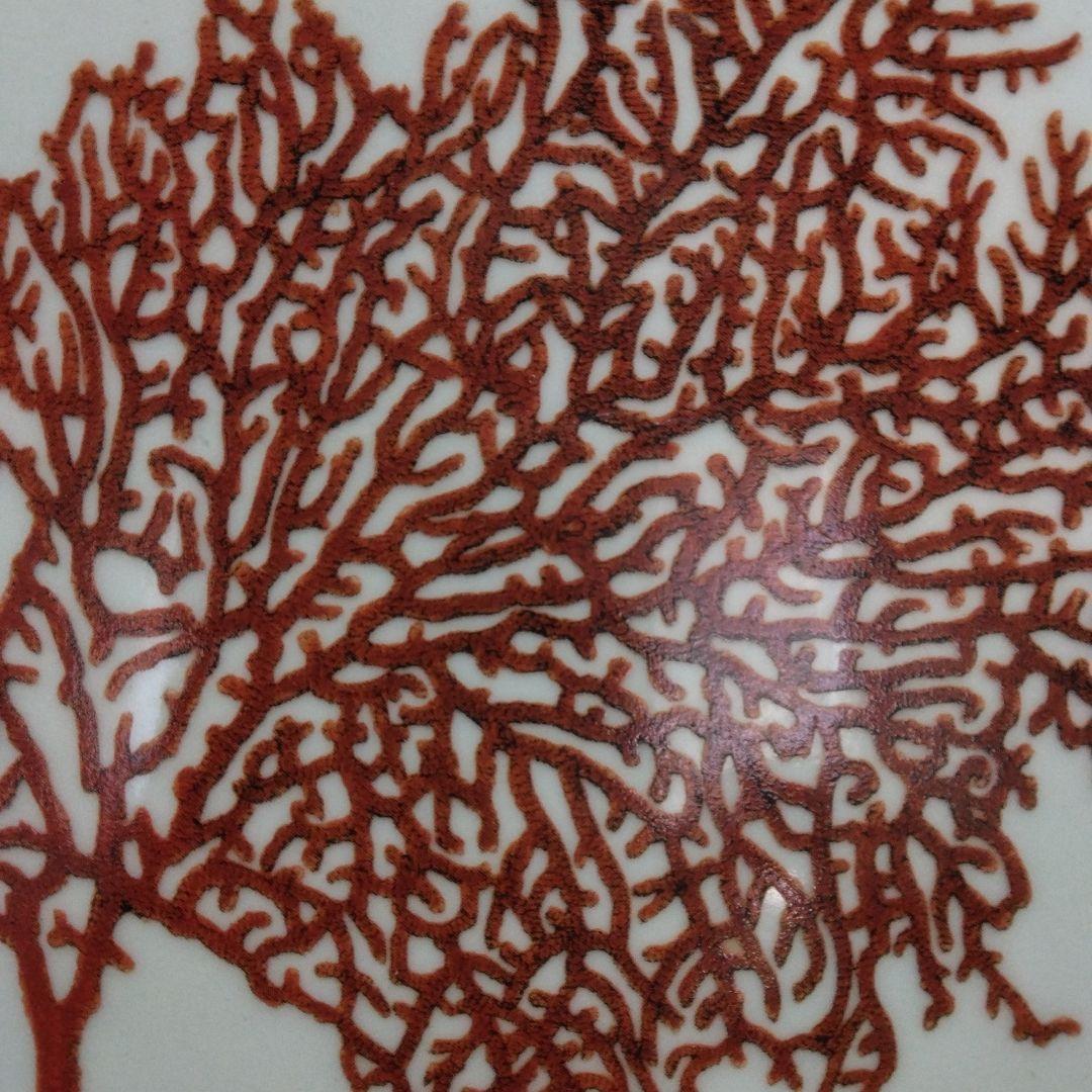 Fabienne Jouvin　サンゴ柄の角皿