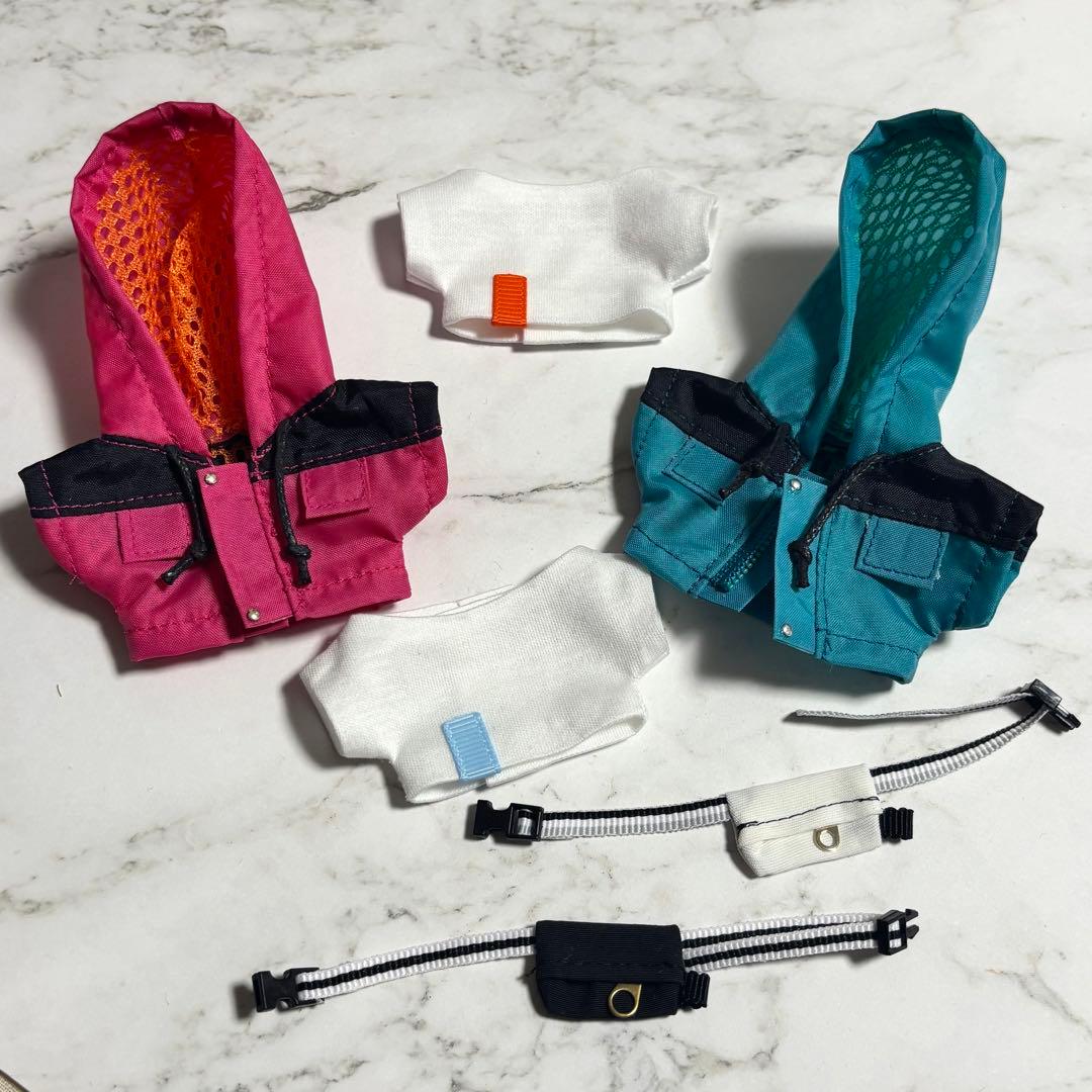 【satu】オーダー品/10cmぬい服　マウンテンパーカー+Tシャツ