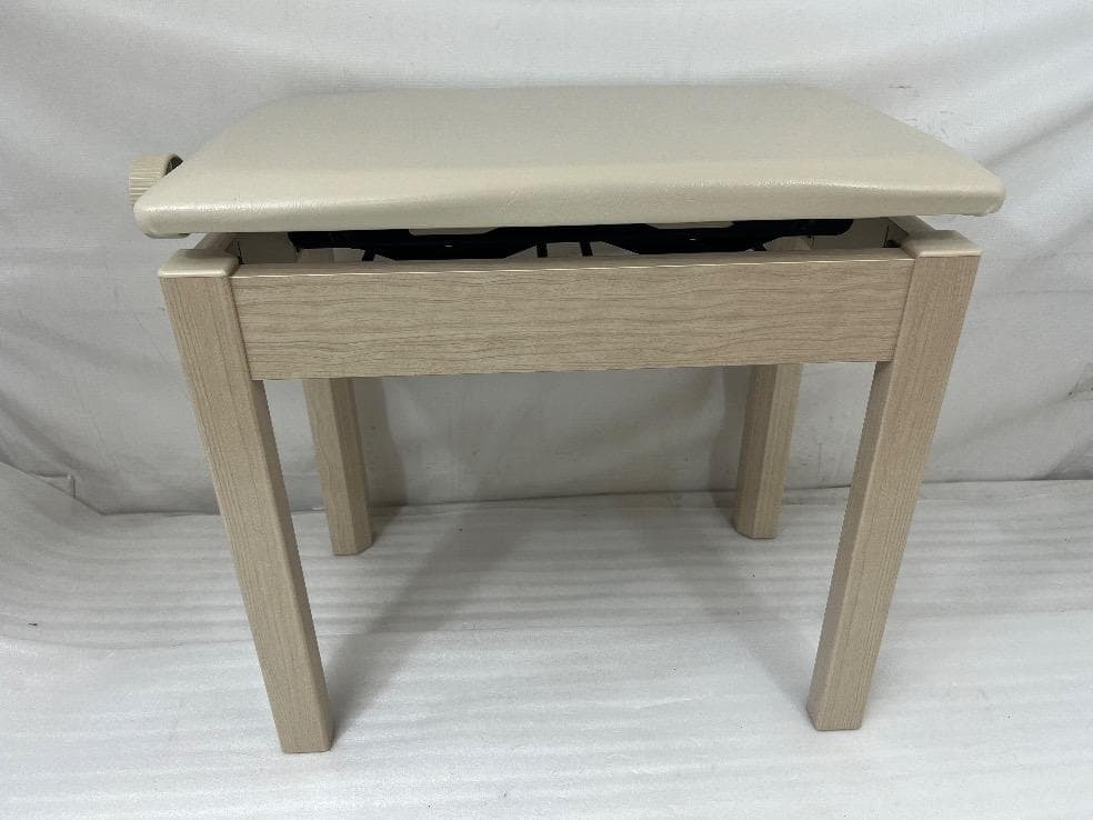 ※81391※YAMAHAピアノ椅子（ホワイトアッシュ）★送料無料