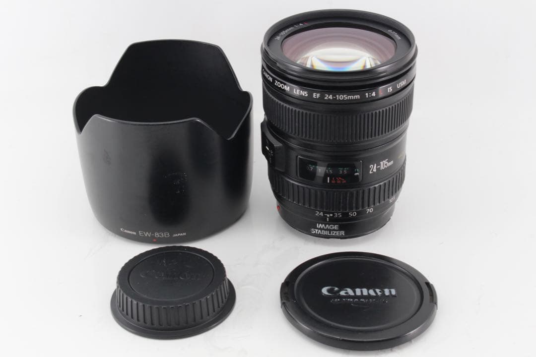 美品❤️Canon EF24-105mm F4L IS USM フード、キャップ付