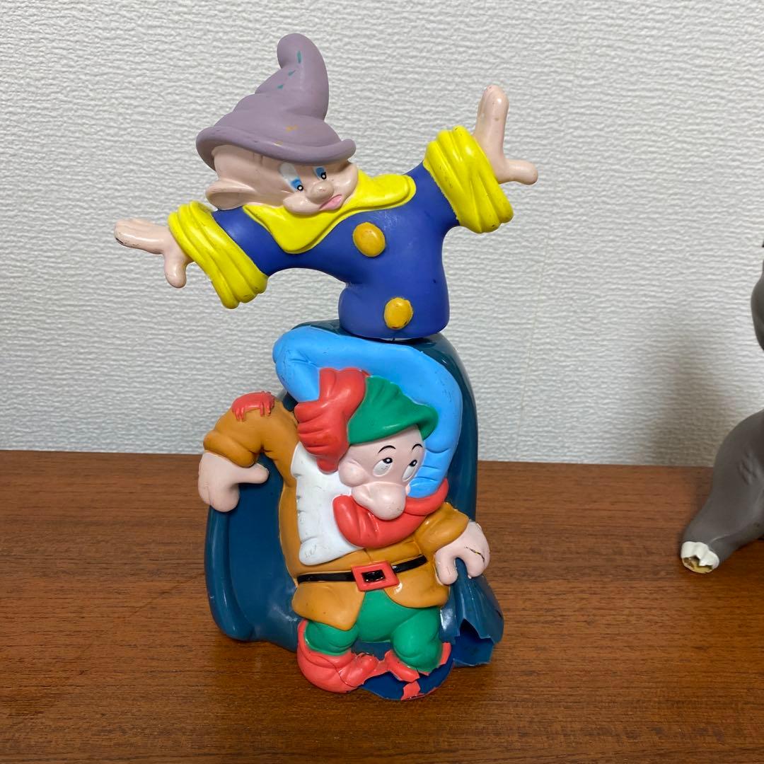 ディズニー　シャンプーボトル　3体セット　アラジン　こびと　くま