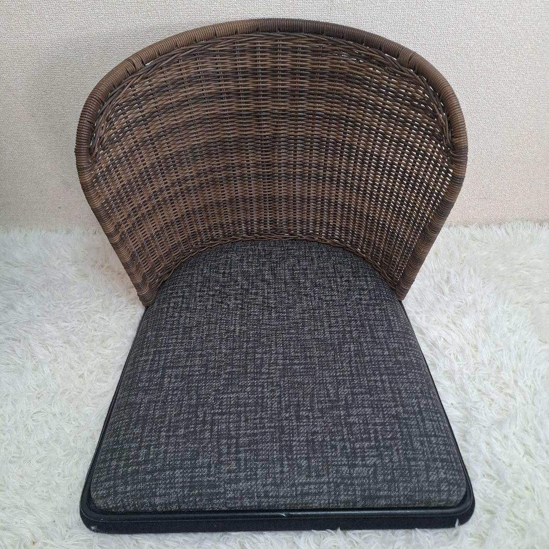 【美品】桜屋工業 舞2型 『CHERRY』 座椅子 ラタンチェア 4脚セット