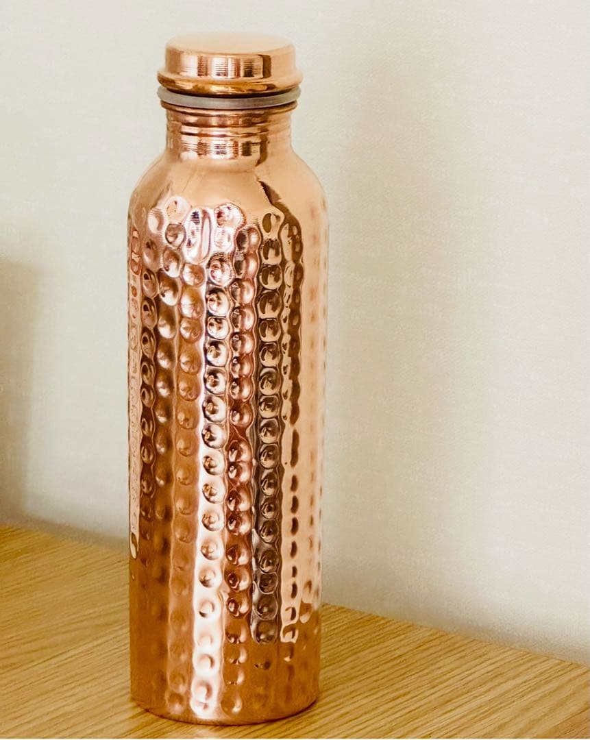 銅製ハンマード水筒