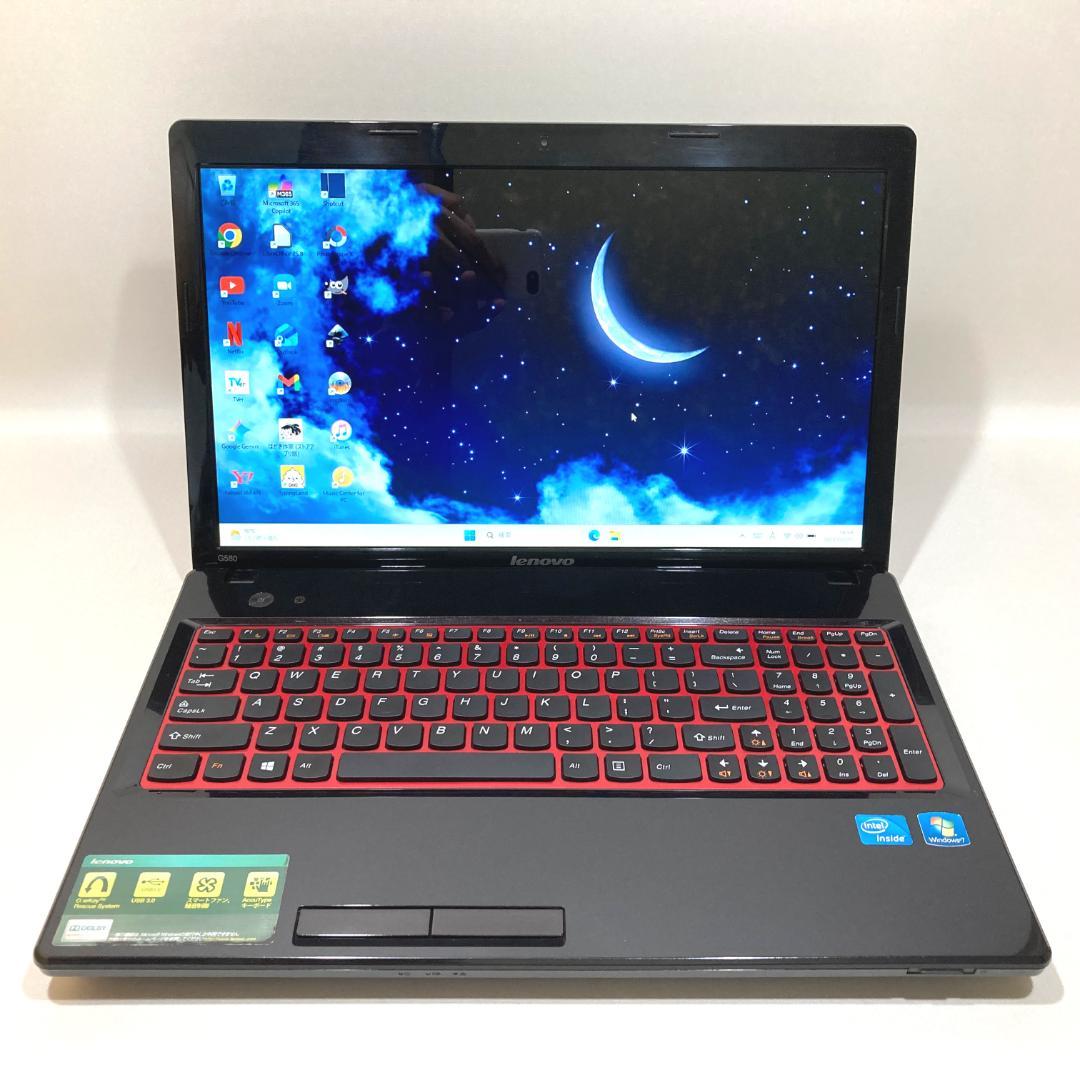 初心者✨快速・カメラ・DVD・大容量✨黒✨すぐ使えるノートパソコン◇T555-1