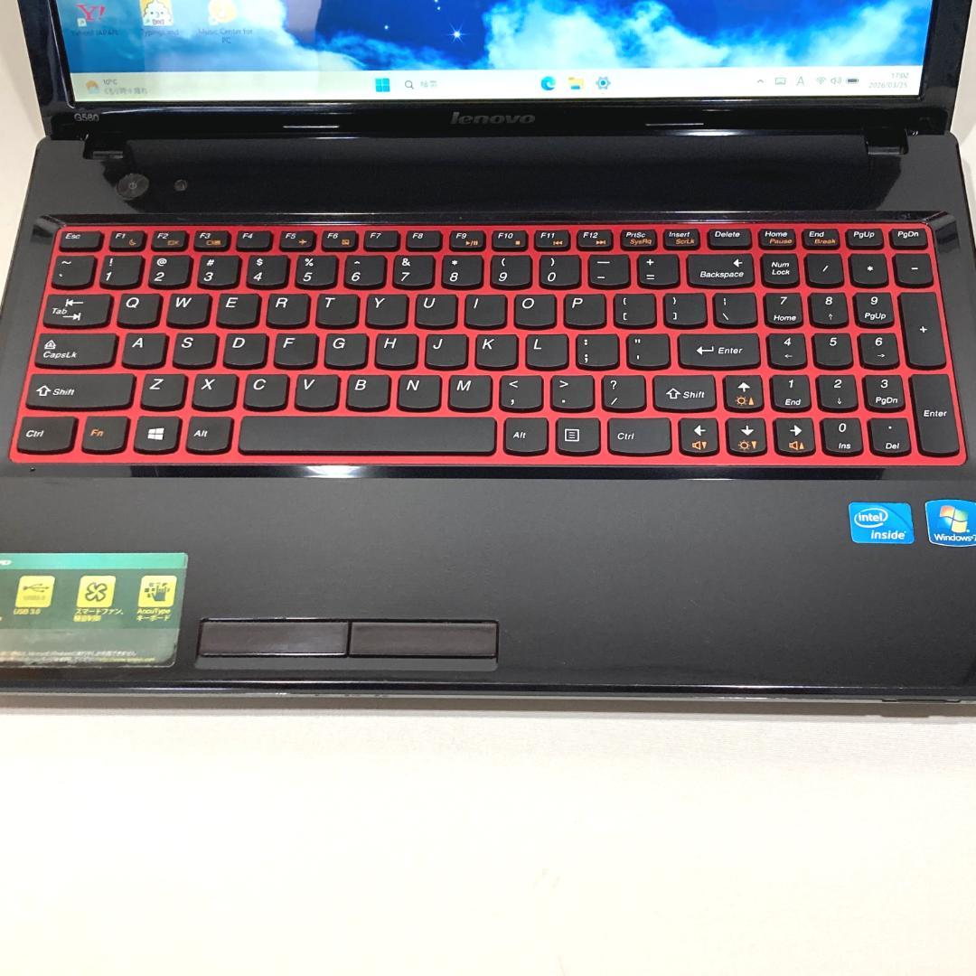 初心者✨快速・カメラ・DVD・大容量✨黒✨すぐ使えるノートパソコン◇T555-1