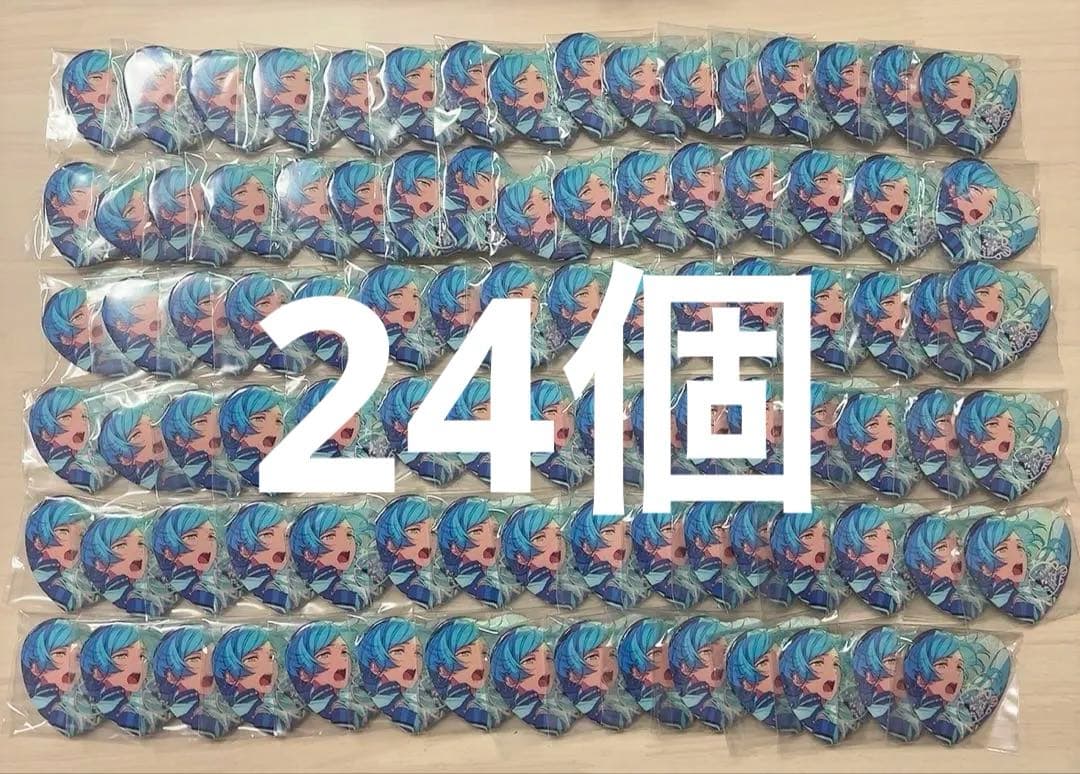 あんスタ 深海奏汰 願望缶バッジ 中国 ハート缶 95個