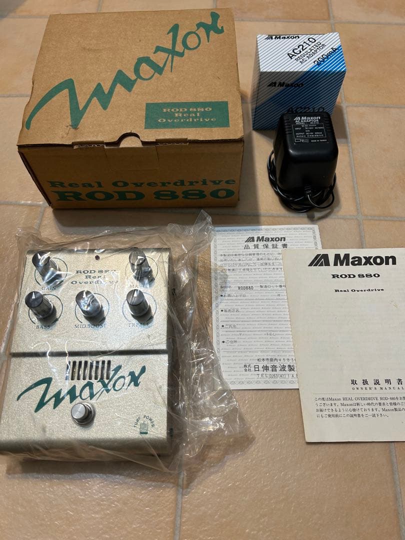 【美品】真空管名機　MAXON ROD880 RealOverDrive