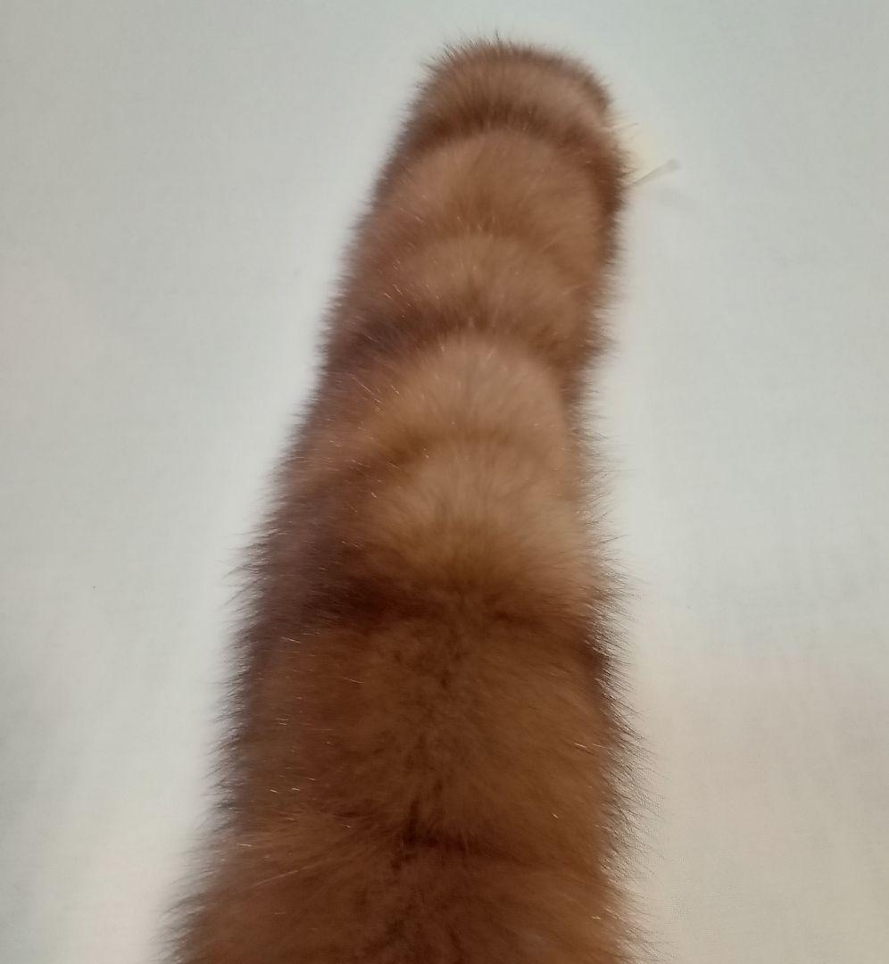新品防寒　ロシアンセーブル　毛皮マフラー　世界一と評されるロシアセーブル日本縫製
