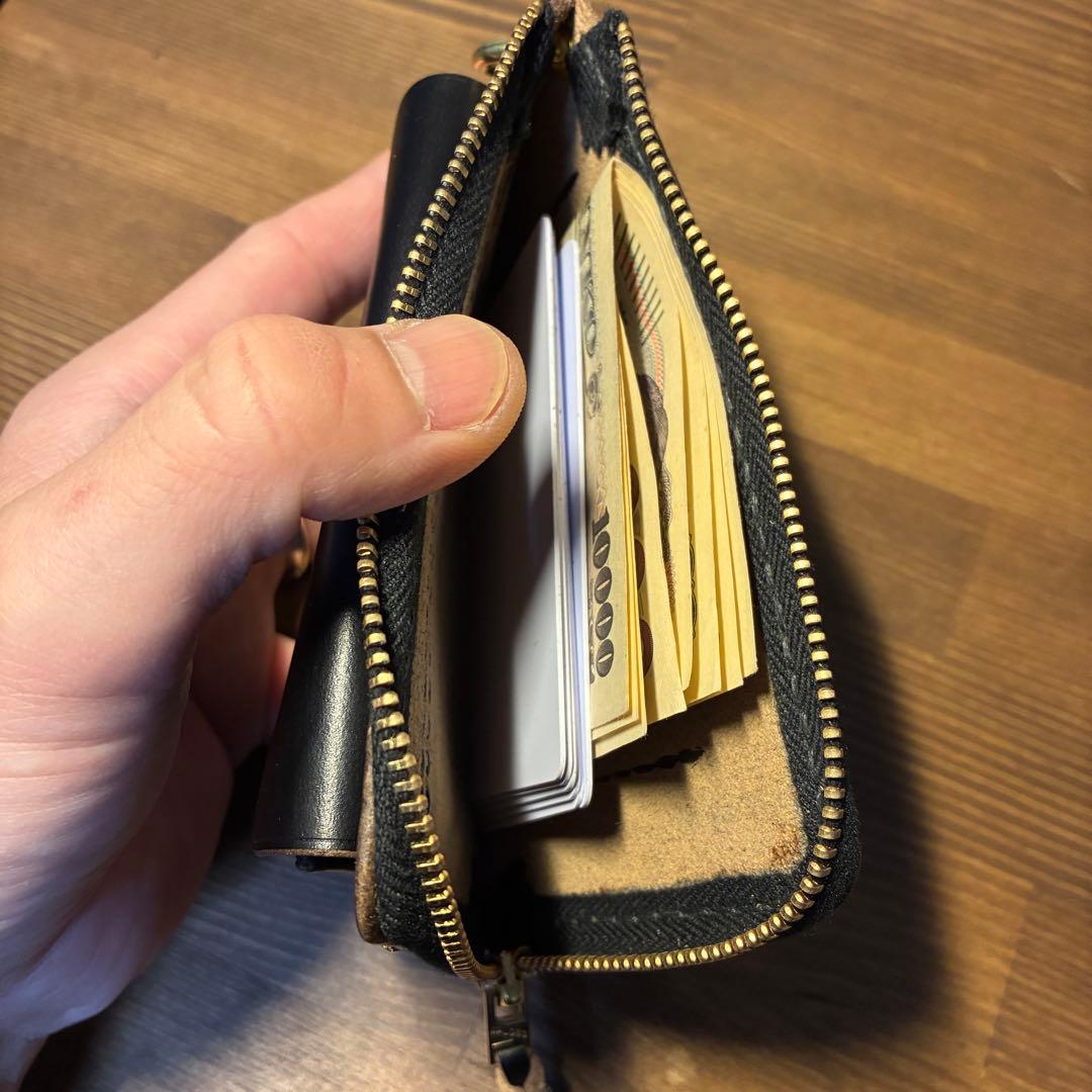 受注生産 フラグメントケース ホーウィン社クロムエクセル トラッカーウォレット