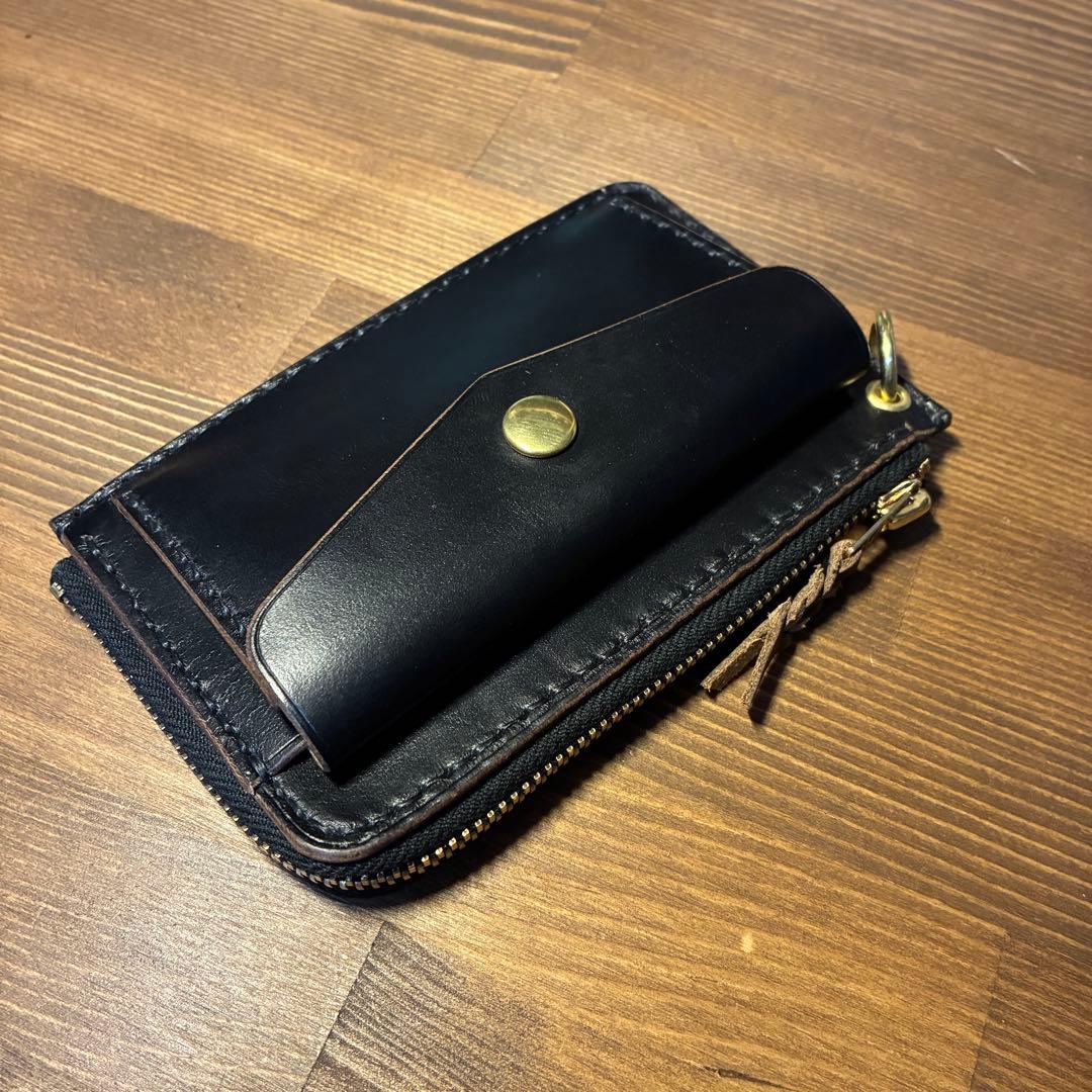 受注生産 フラグメントケース ホーウィン社クロムエクセル トラッカーウォレット