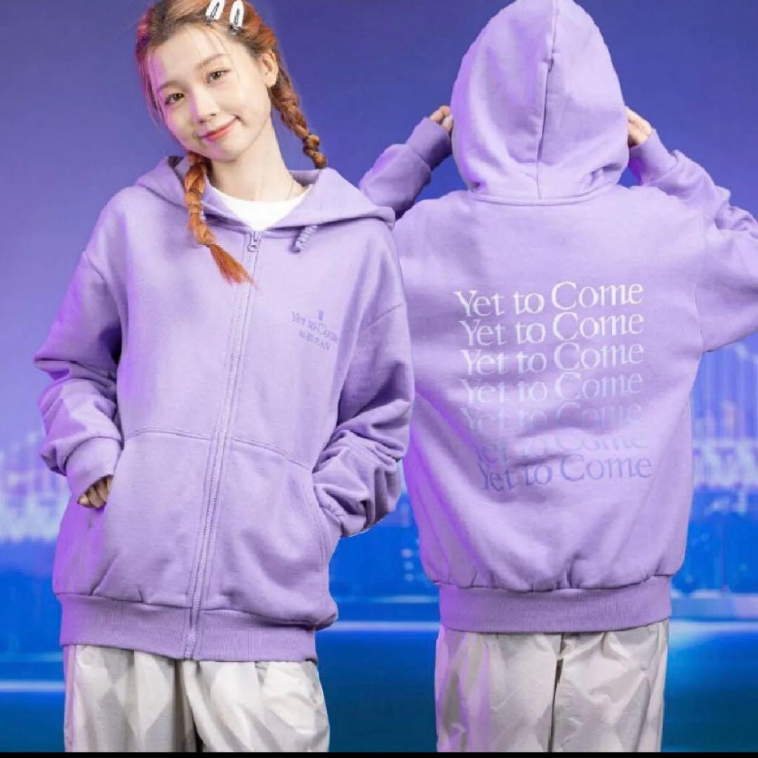 BTS 釜山コン Yet to Come ラベンダー ジップアップパーカー