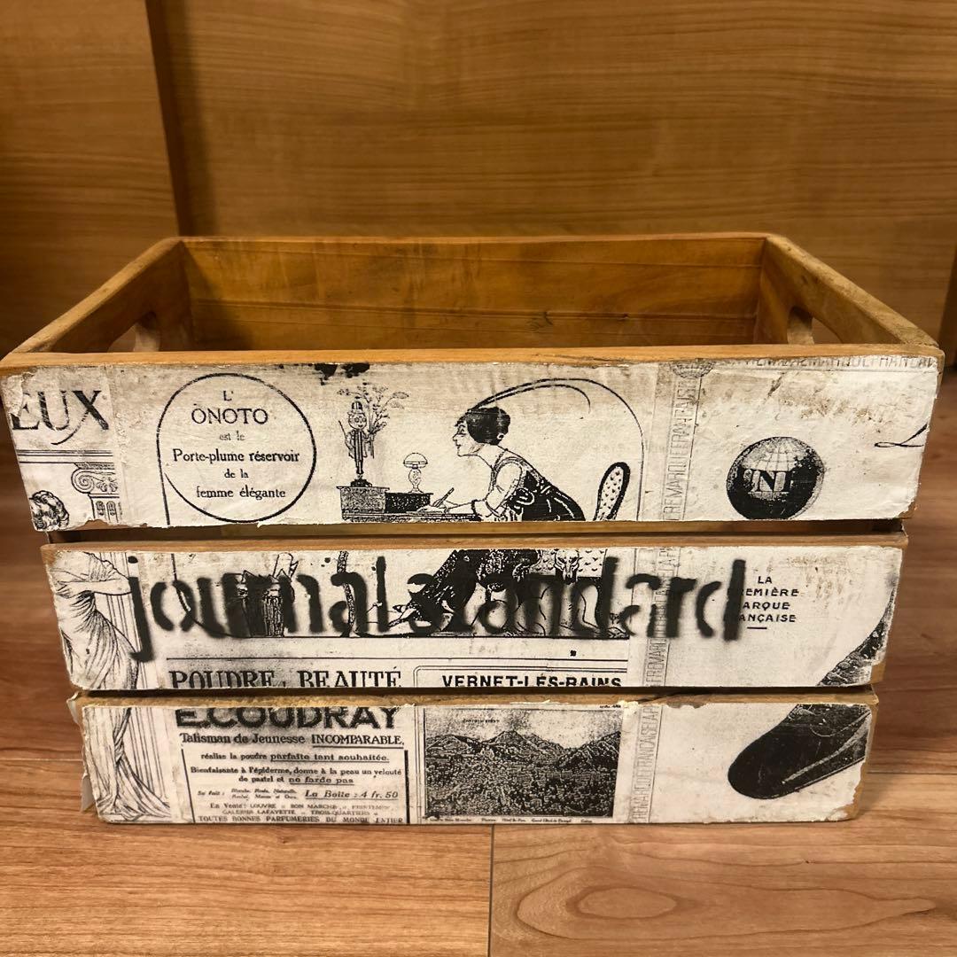 journal standard Furniture ウッドボックス L柄