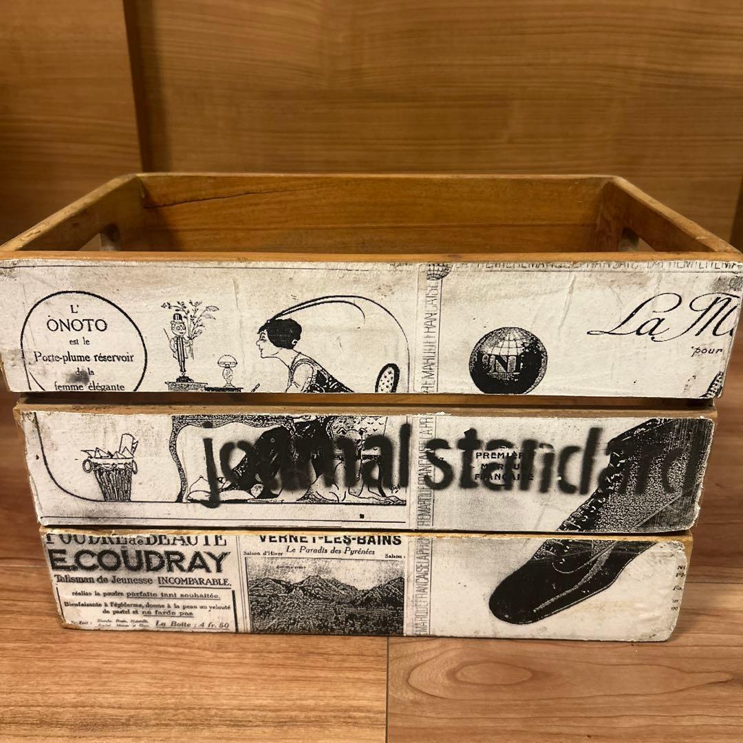 journal standard Furniture ウッドボックス L柄